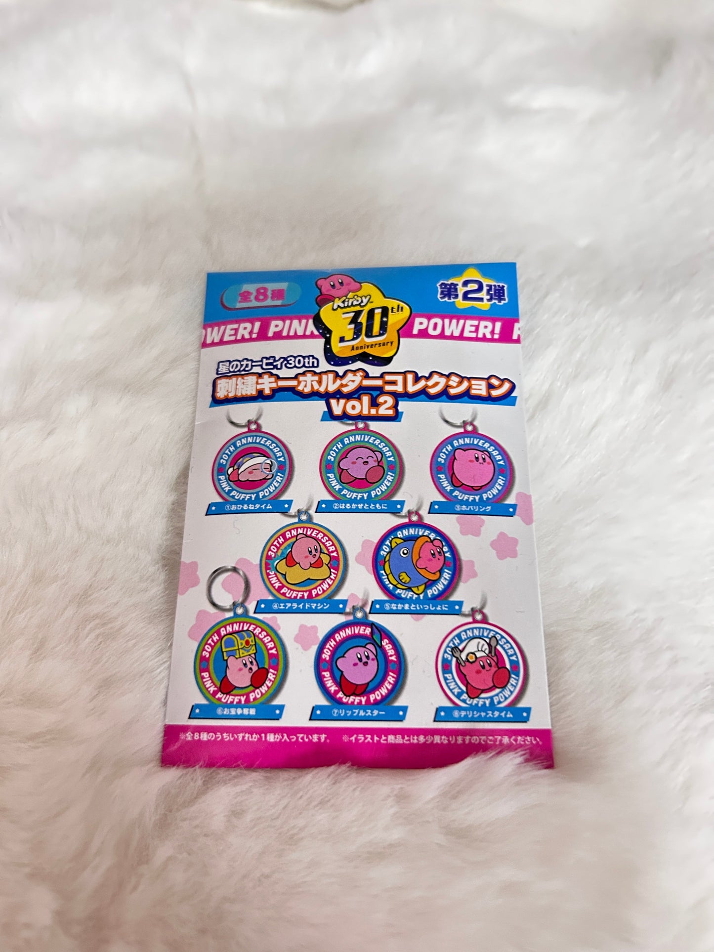 [現貨] 星之卡比30周年圓形刺繡掛飾第二彈 (單個抽款)
