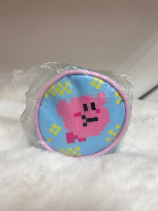 [現貨] 星之卡比Pixel風拉鏈小圓包 (藍)