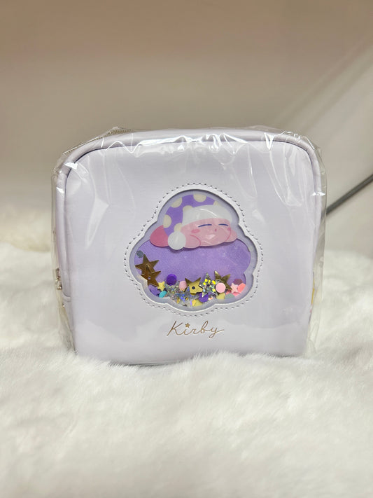 [現貨] 星之卡比收納包化妝包 (淺紫白色)