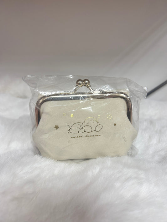 [現貨] 星之卡比Pupupu Dreamy箔刻三摺短銀包連散紙位 (白)