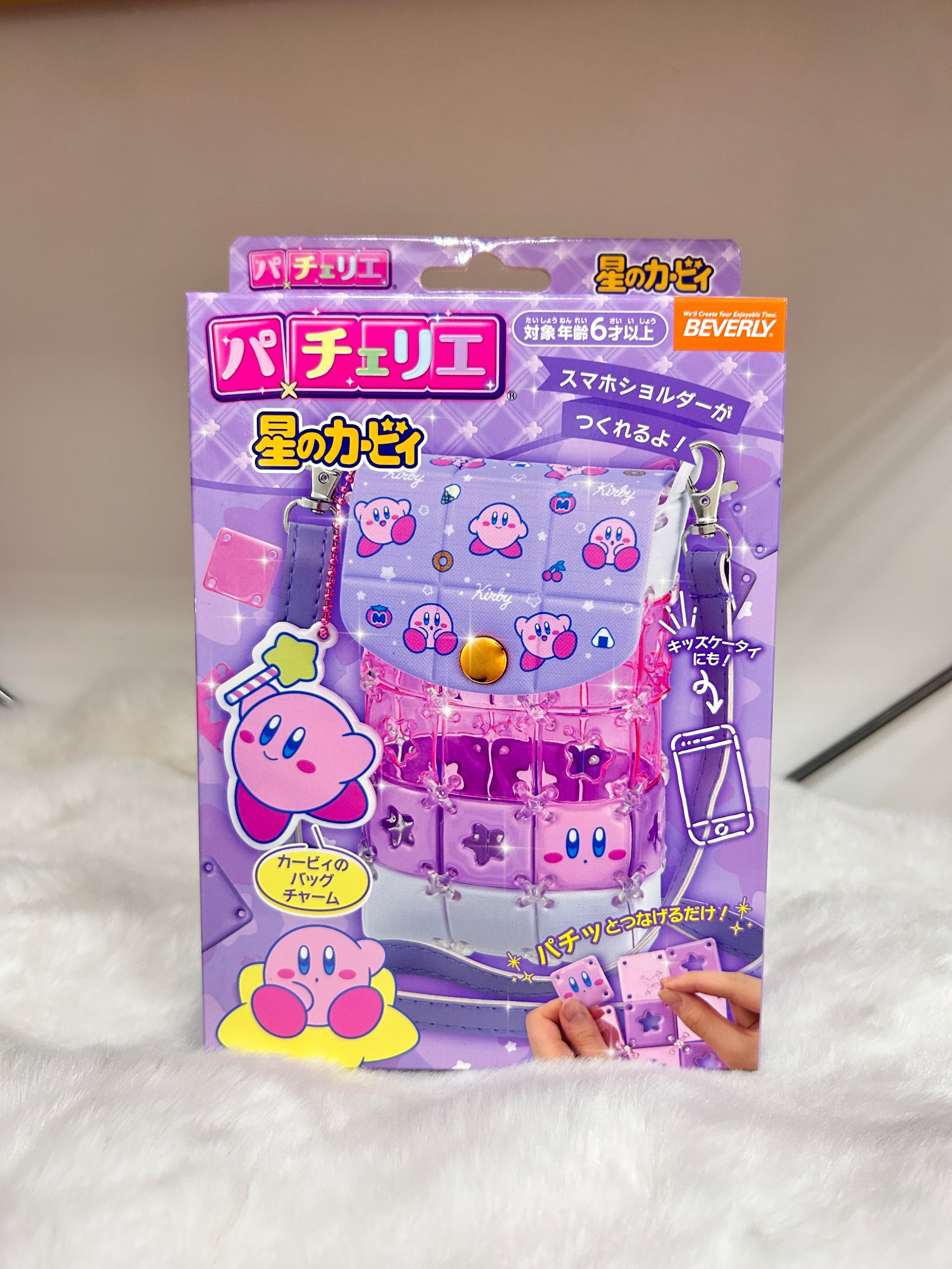 [現貨] 星之卡比拼貼格子半透明斜背手機包