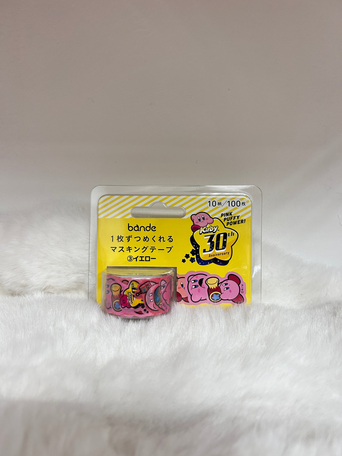 [現貨] 星之卡比1枚Die-Cut黃色貼紙卷