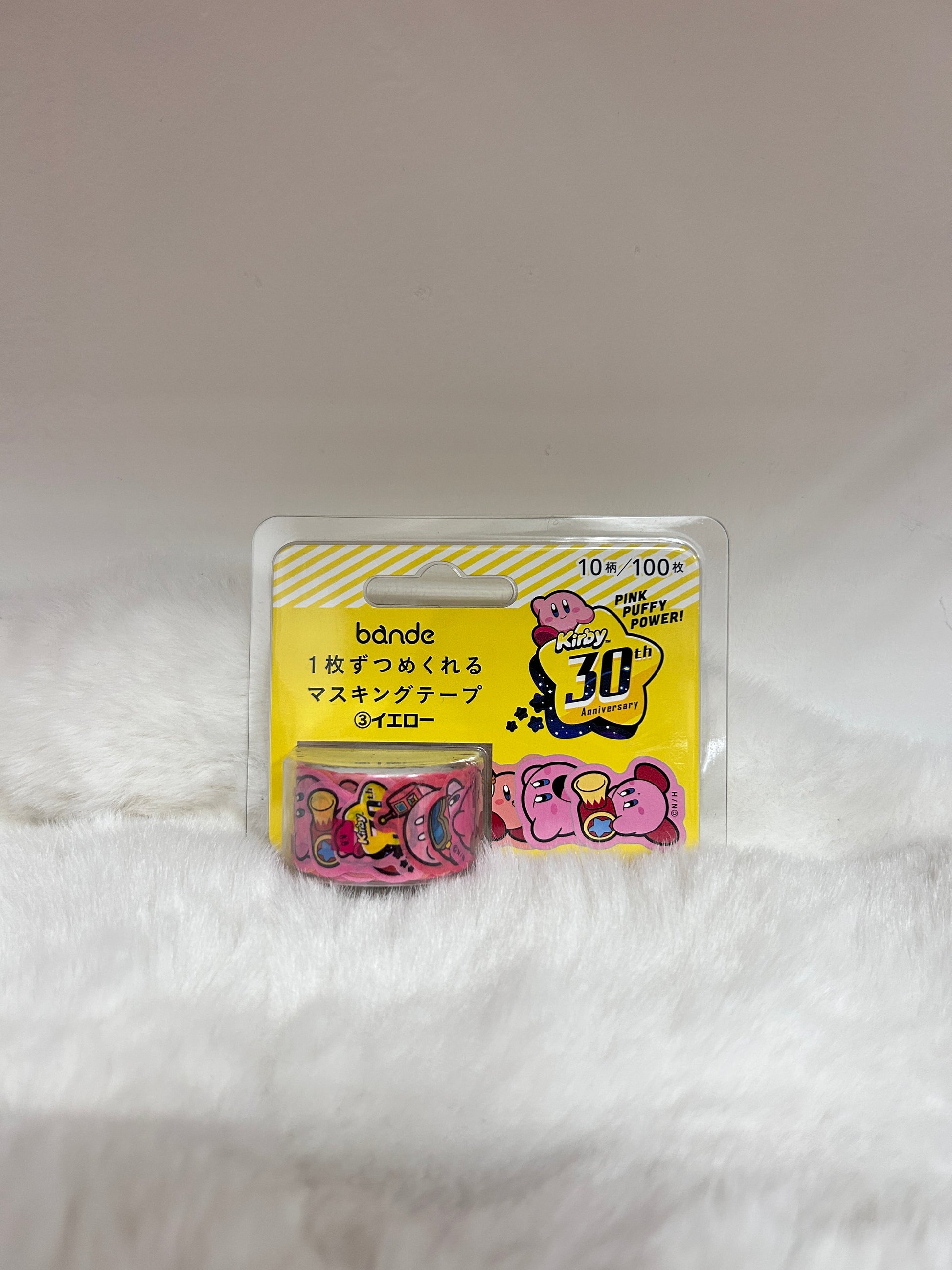 [現貨] 星之卡比1枚Die-Cut黃色貼紙卷