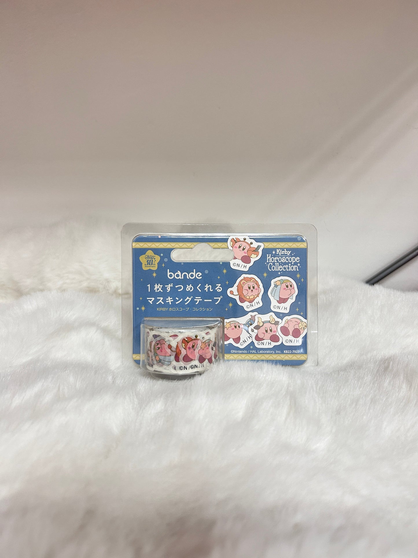 [現貨] 星之卡比1枚Die-Cut藍色貼紙卷