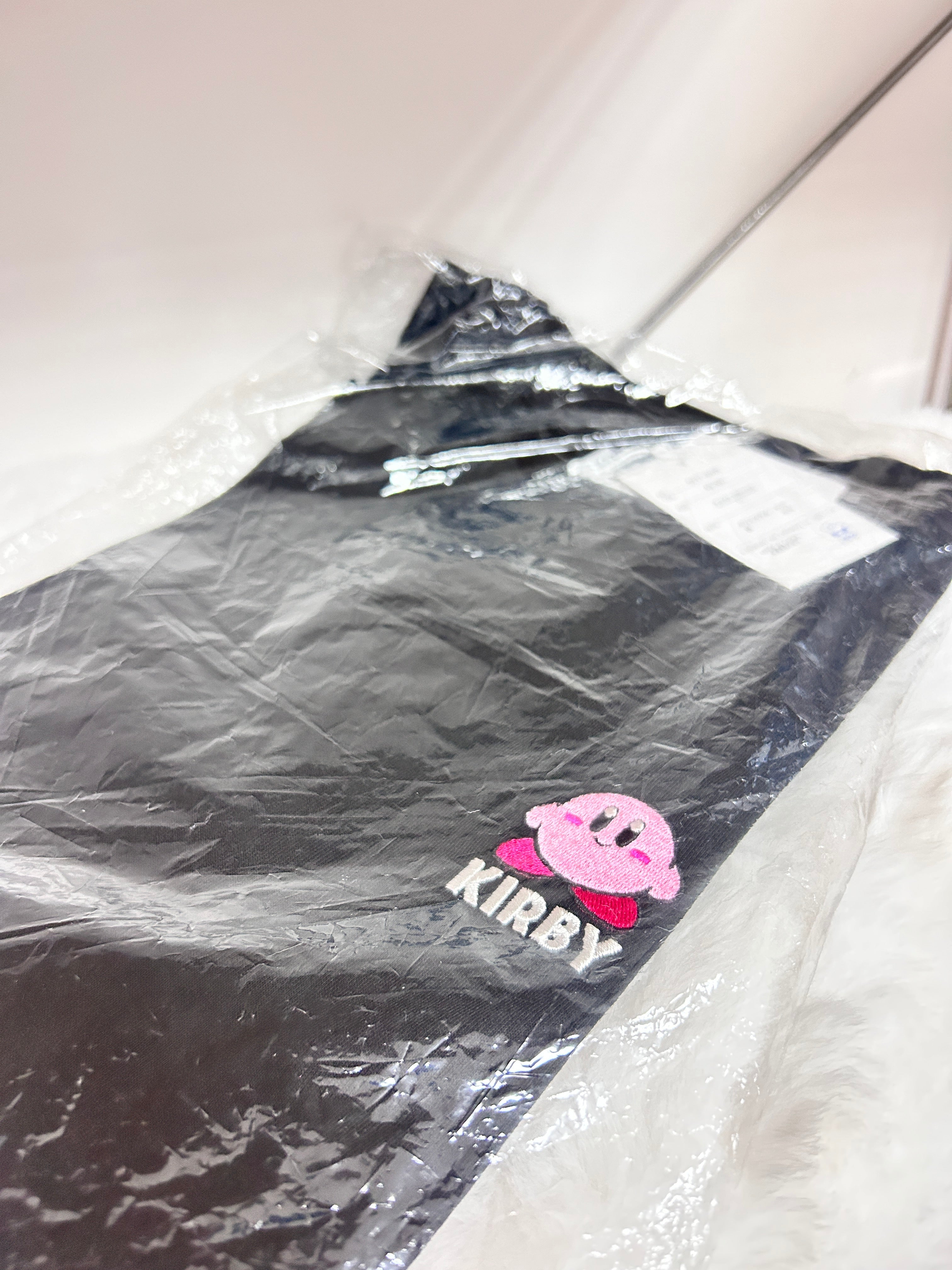 [現貨] 星之卡比成人刺繡logo T-Shirt (黑色) (LL size)