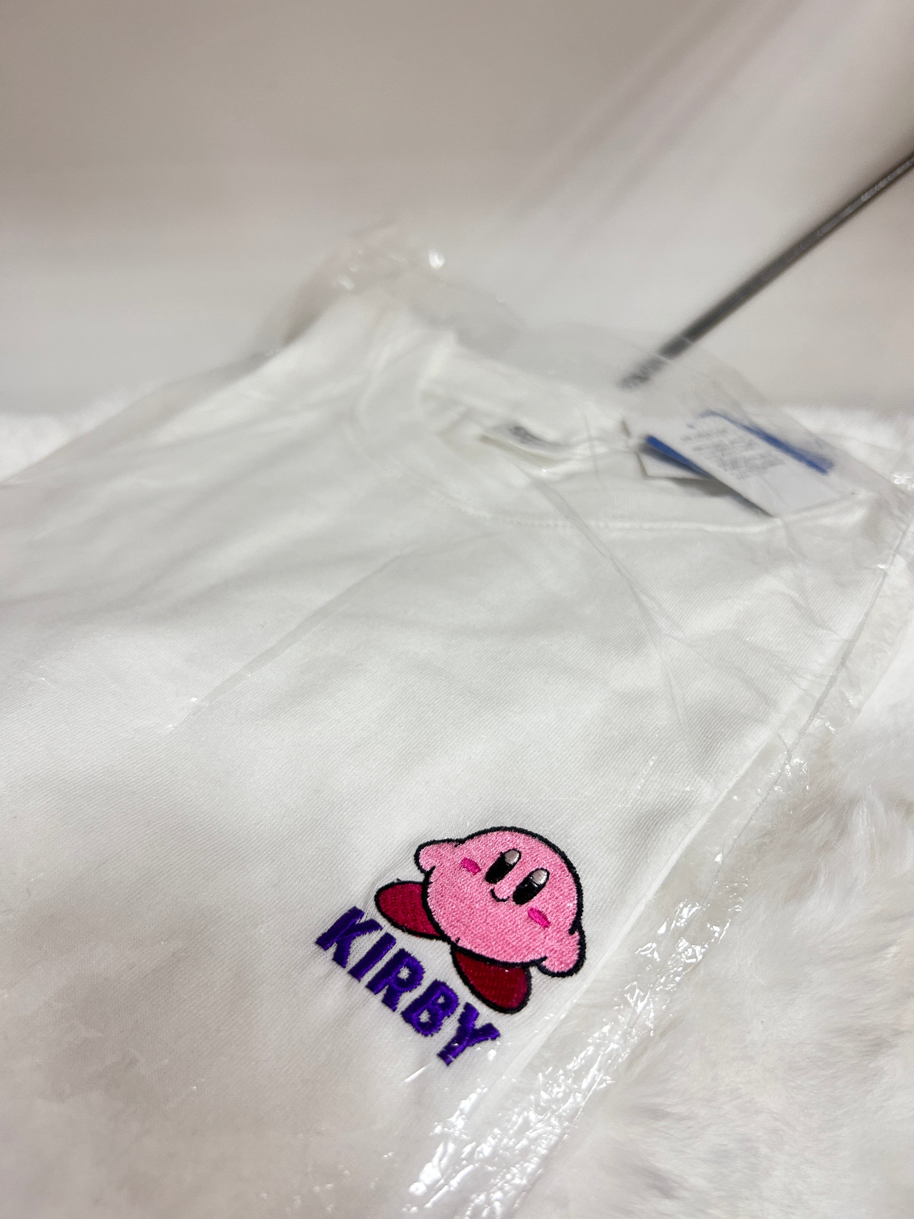[現貨] 星之卡比成人刺繡logo T-Shirt (白色) (M Size)