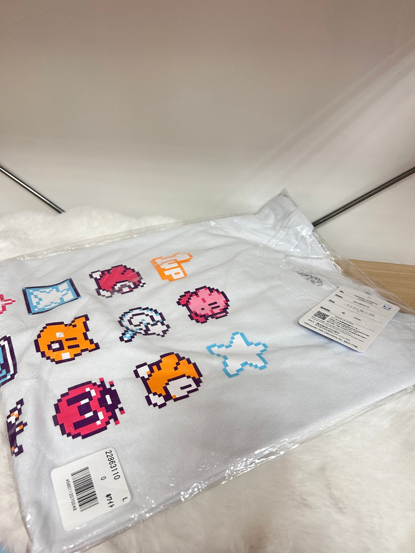 [現貨] 星之卡比12圖案白色成人T-Shirt (L Size)