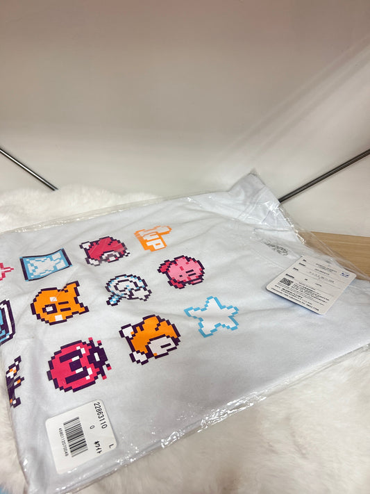 [現貨] 星之卡比12圖案白色成人T-Shirt (L Size)