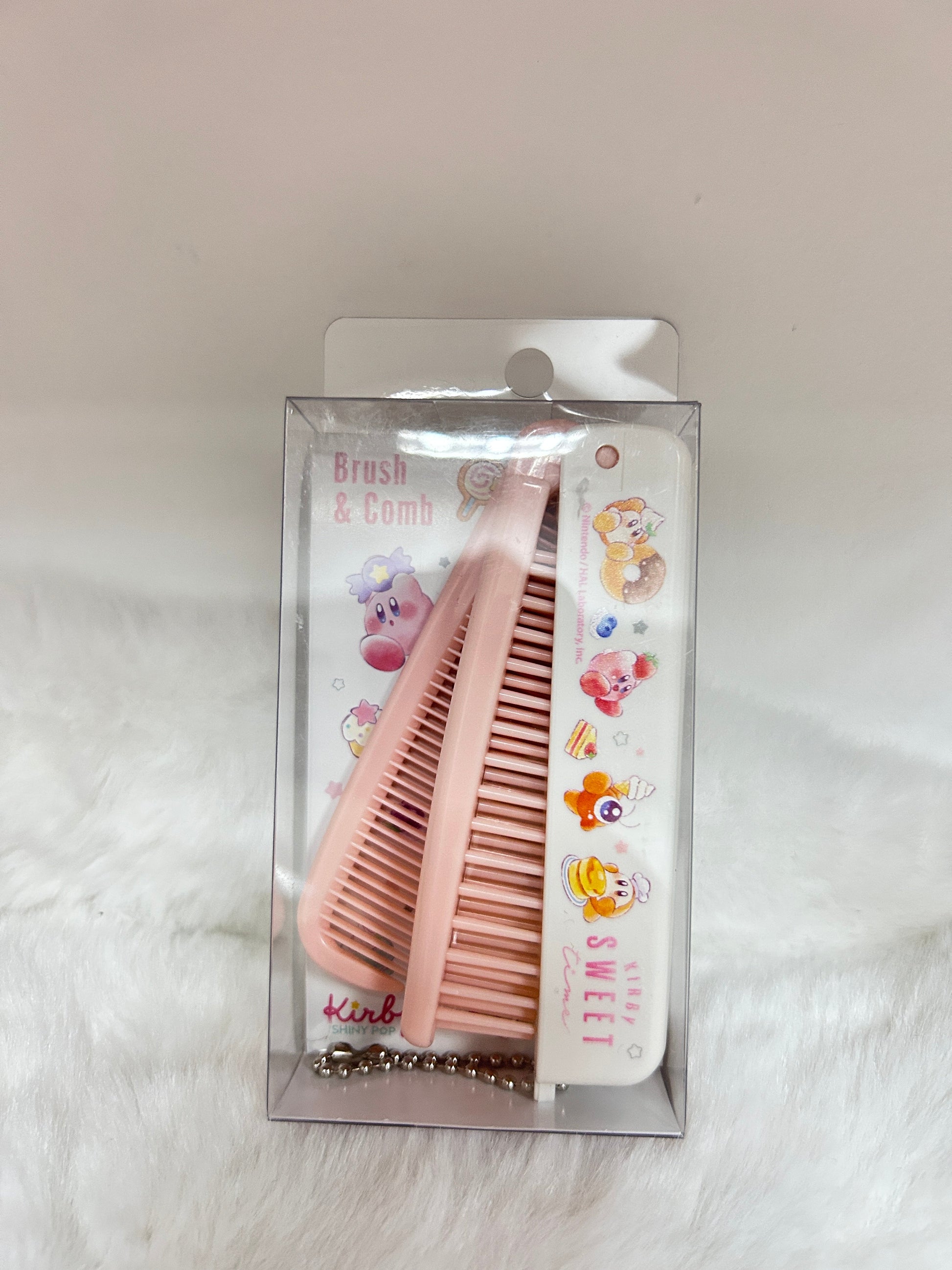 [現貨] 星之卡比兩款齒隨身梳 (粉紅色)