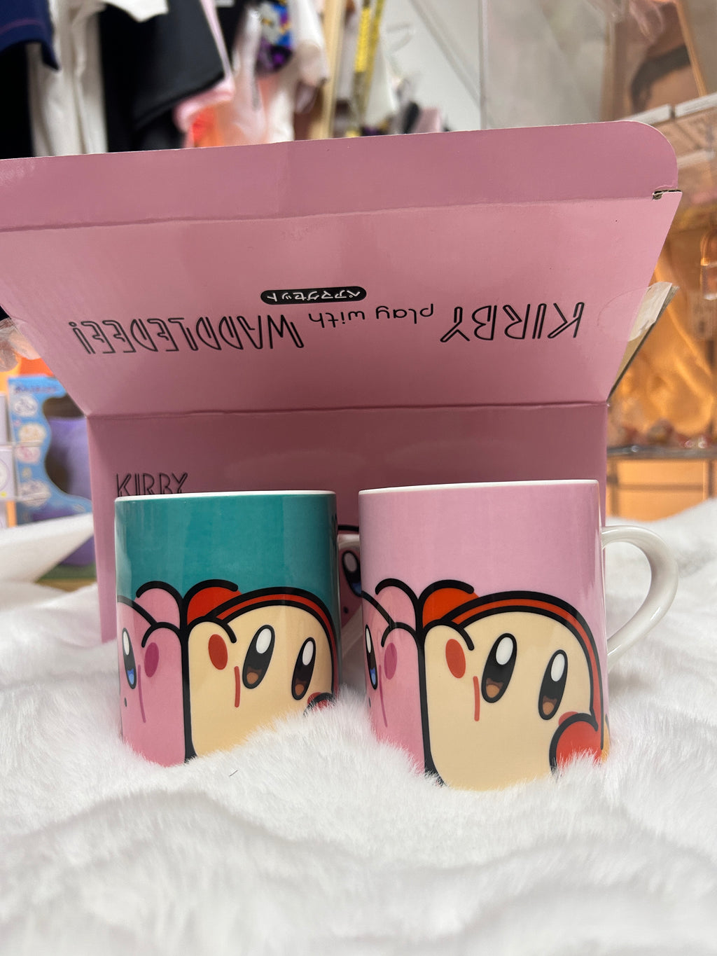 星之卡比Kirby Play with Waddle Dee一對陶瓷杯