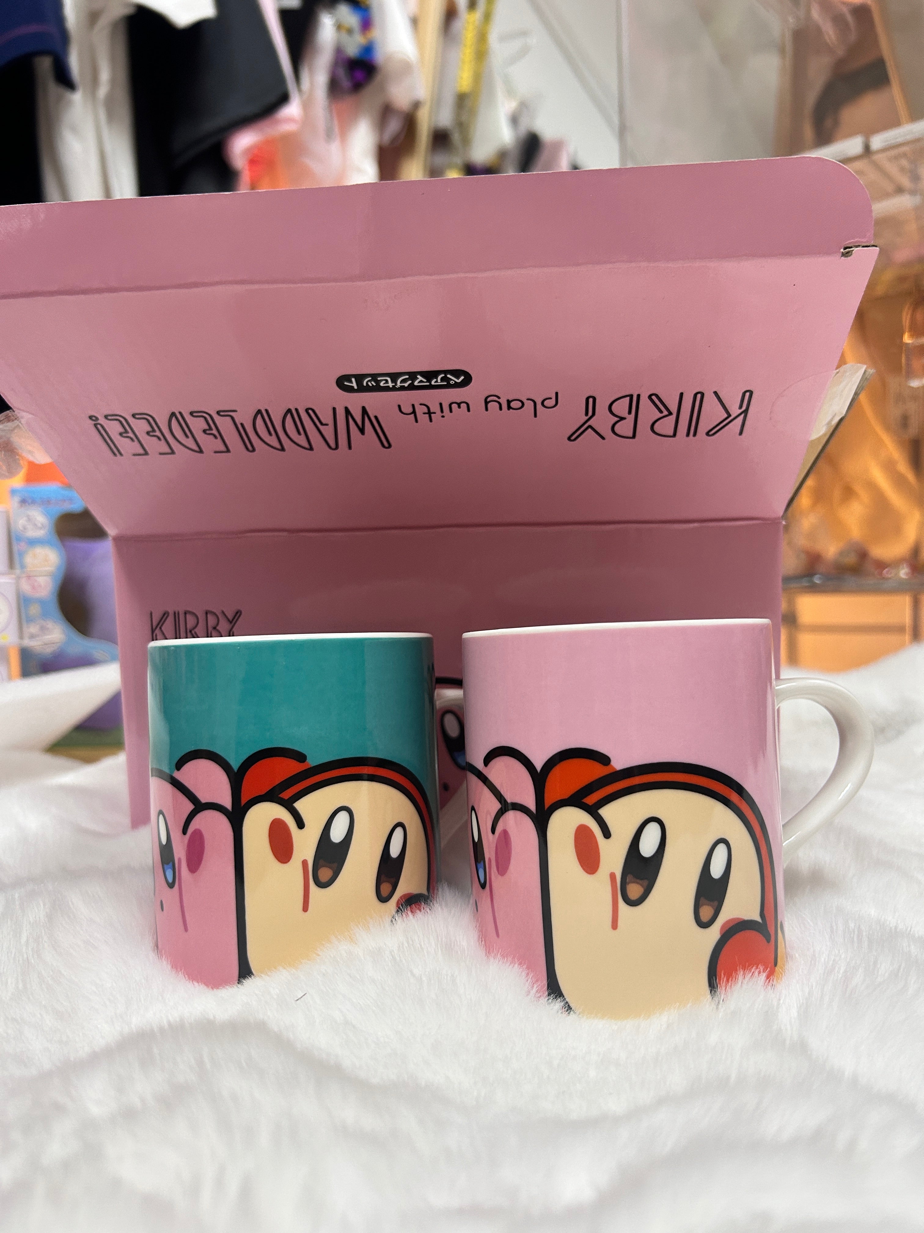 星之卡比Kirby Play with Waddle Dee一對陶瓷杯