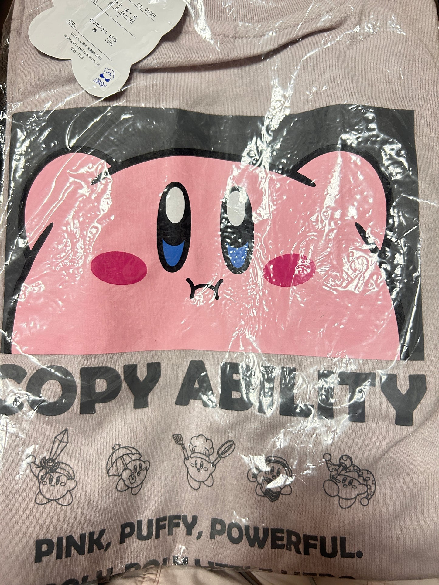 [現貨] 星之卡比背Print女裝t-shirt (L size)