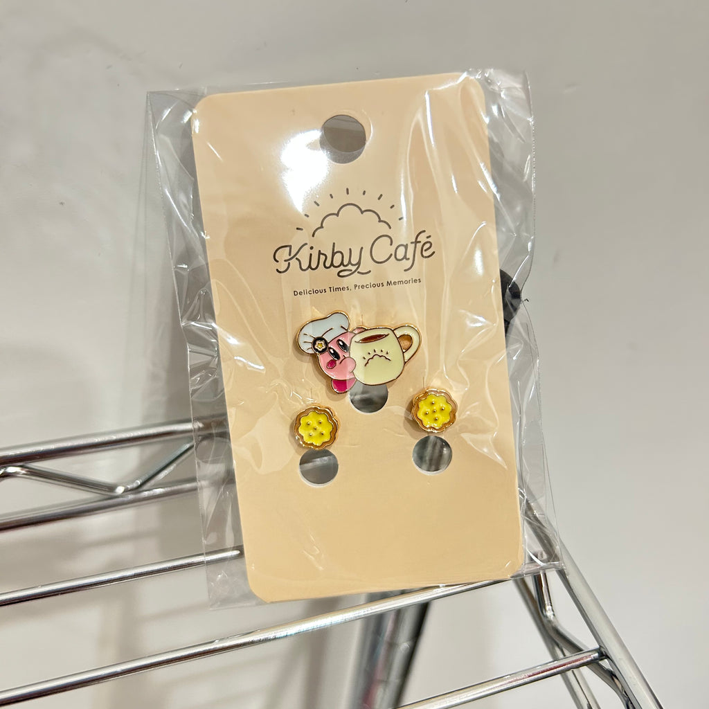[現貨] 星之卡比KirbyCafe穿耳款/夾耳款耳環（兩種配戴方法可選）